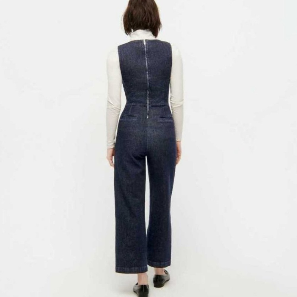 *New* JCrew Denim Jumpsuit, Size 10 - Picture 2 of 10